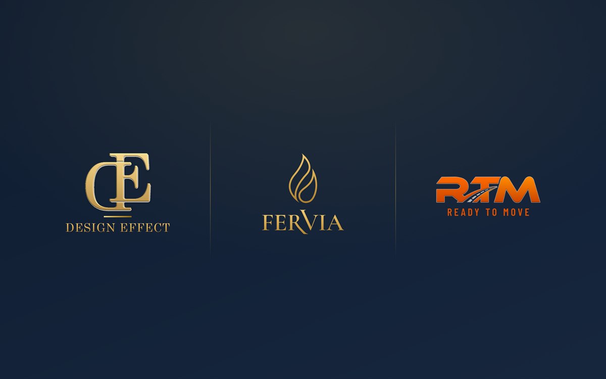Logos créés par Fervia : Design Effect, Fervia, RTM